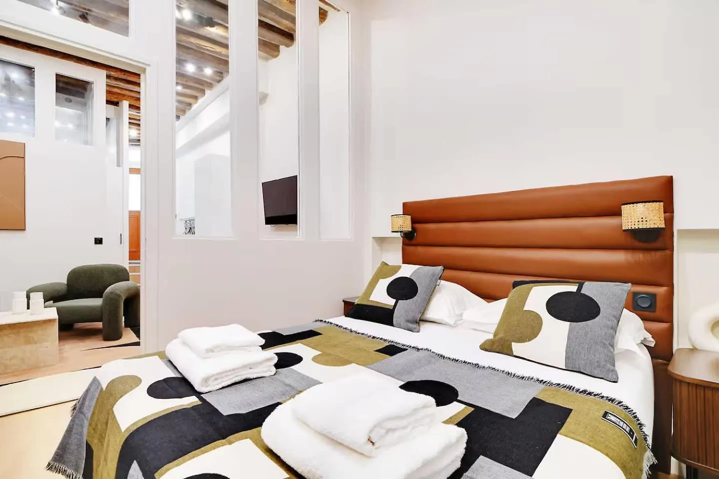 Apartament Les Halles - Grands Boulevards Stylish 2Br - 6P Paryż Francja
